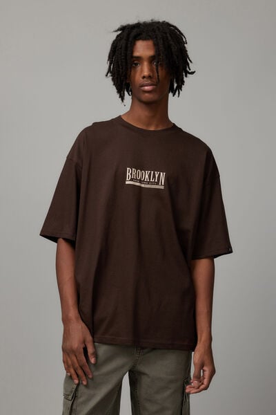 Box Fit Unified Tshirt, CHOC TORTE/BROOKLYN
