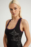 Graphic Racer Tank, BLACK/PINK CROSSFIRE - example image 4