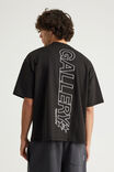 Open Gallery Box Fit Tshirt, OG BLACK/VERTICAL OUTLINE - example image 3