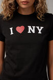 Cotton Graphic Tee, BLACK/I HEART NEW YORK - alternate image 4
