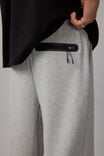 Slim Tech Track Pant, LIGHT GREY MARLE - alternate image 4