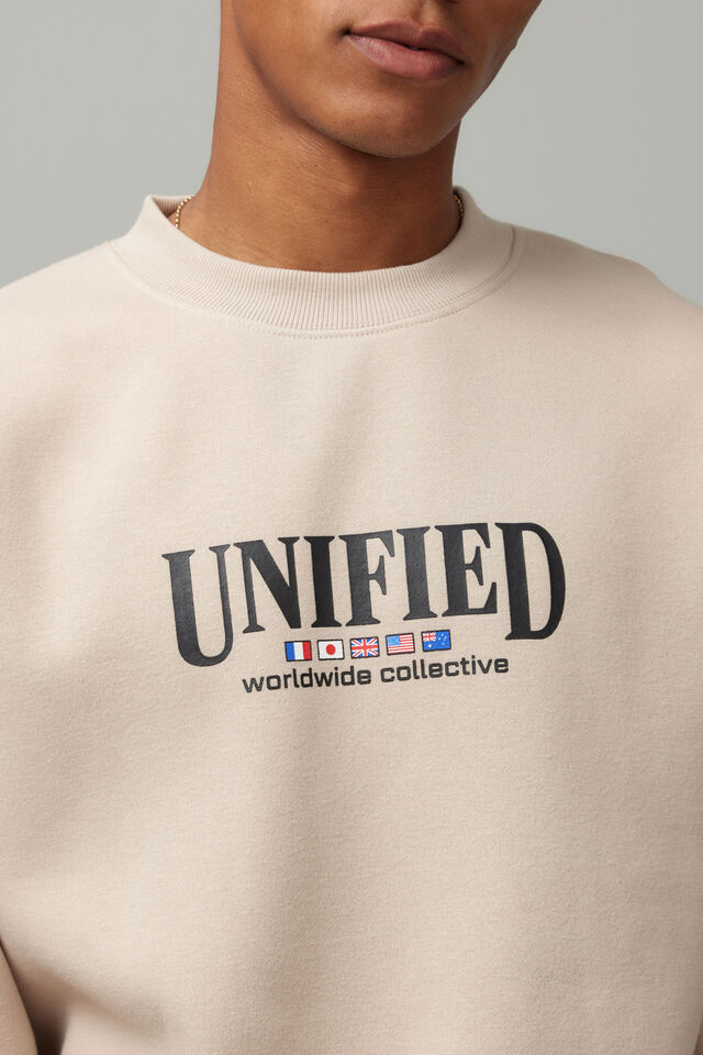 Relaxed Unified Crew, BEIGE/UNIFIED COLLECTIVE