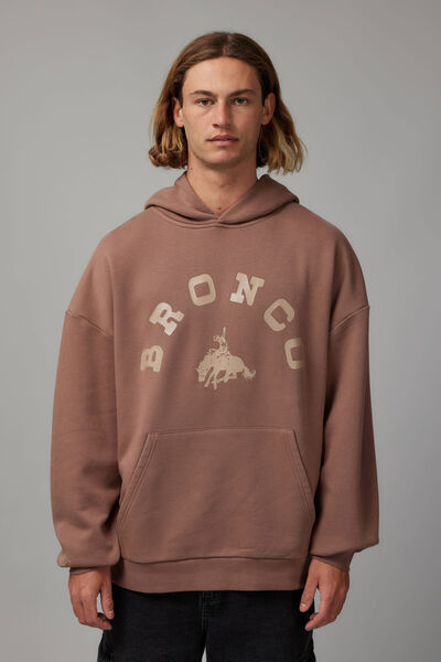 Ford Bronco Hoodie, LCN FOR WASHED CHESTNUT/BRONCO