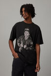Oversized Music Merch T Shirt, LCN MT WASHED BLACK/EAZY E HERO - alternate image 1