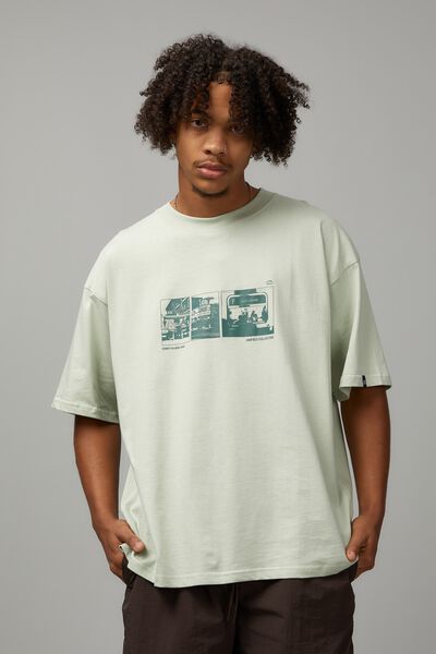 Box Fit Unified Tshirt, SEAFOAM/CONEY ISLAND