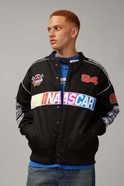Nascar Moto Jacket, LCN NAC NASCAR/BLACK