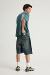 Notion Relaxed Baggy Denim Short, GOLD RUSH INDIGO - example image 3