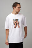 Oversized Music Merch T Shirt, LCN WMG WHITE/BURNA HANDS - alternate image 2