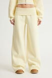 Wide Waistband Trackpant, LEMON BUTTER - example image 1