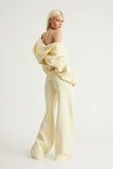 Wide Waistband Trackpant, LEMON BUTTER - example image 2