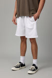 Fleece Track Short, WHITE - alternate image 2