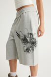Baggy Track Short, NTN GREY MARLE/CROSSES - example image 4