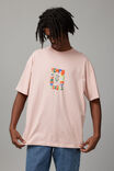 Oversized Open Gallery T Shirt, DUSTY PINK/TEMPORARY - alternate image 3