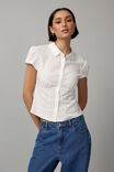 Aurora Short Sleeve Shirt, WHITE - alternate image 1