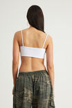 Snatched Crop Cami, WHITE - example image 3