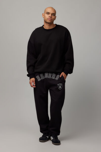 Nfl Relaxed Trackpant, LCN NFL BLACK/RAIDERS WESTERN