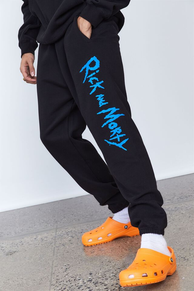 Lcn Rick And Morty Relaxed Trackpant, LCN WB BLACK/RICK & MORTY MORPH