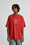 Oversized Nba T Shirt, LCN NBA RED CLAY/CHICAGO BULLS HERITAGE - alternate image 1