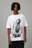 Oversized Music Merch T Shirt, LCN MT WHITE/BIGGIE STANCE - alternate image 1