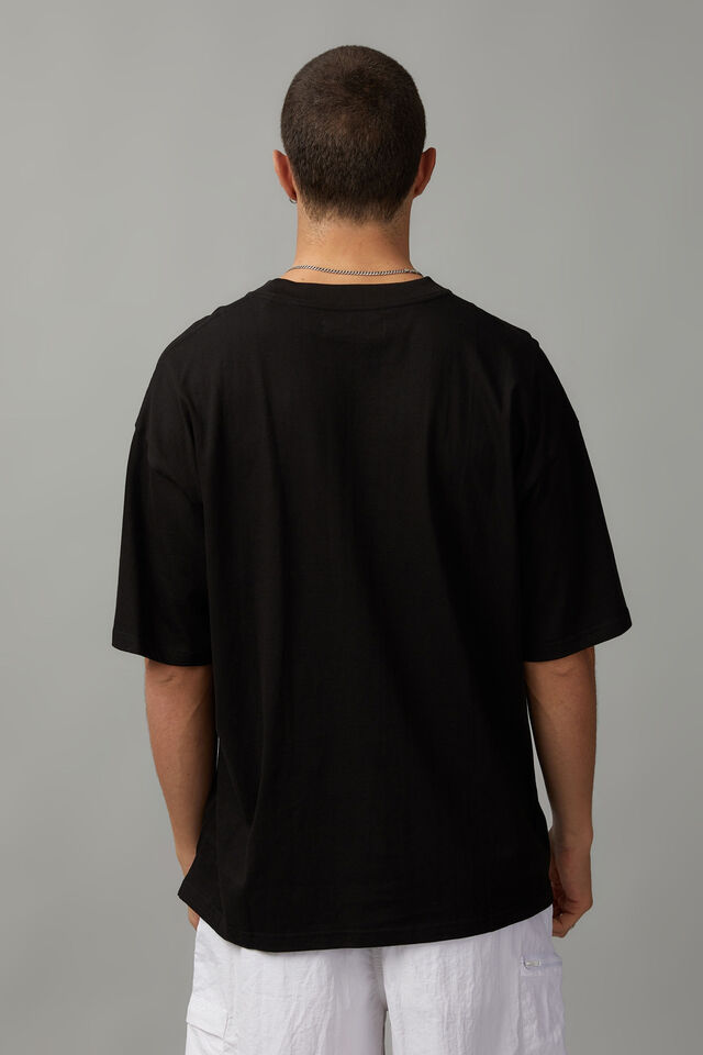 Box Fit Unified Tshirt, BLACK/STREET COURTS