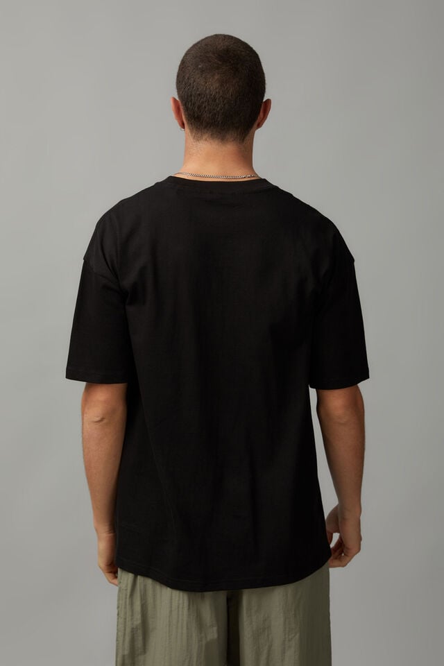 Basic Oversized T Shirt, BLACK