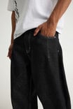 Authentics Semi-Barrel Jean, CRISP BLACK/WHITE STITCH - example image 4
