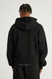 Authentics Boxy Zip Thru Hoodie, BLACK - example image 3