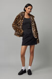 Leopard Faux Fur Jacket, LEOPARD PRINT - alternate image 2