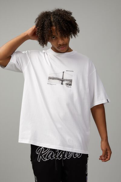 Box Fit Unified Tshirt, WHITE/DUMBO BRIDGE