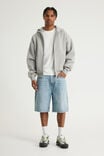 Open Gallery Baggy Denim Short, TORQUAY BLUE - example image 3