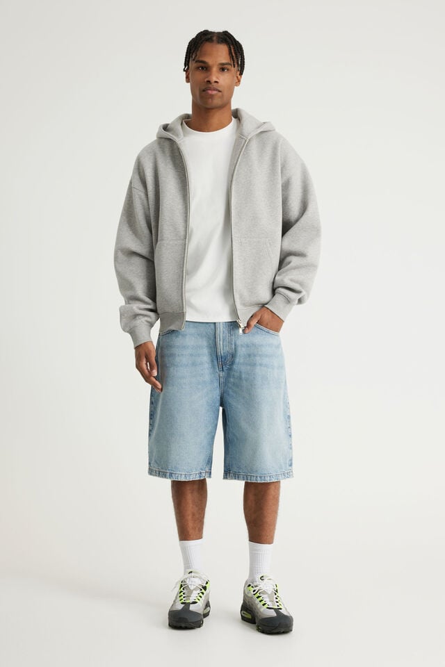Open Gallery Baggy Denim Short, TORQUAY BLUE
