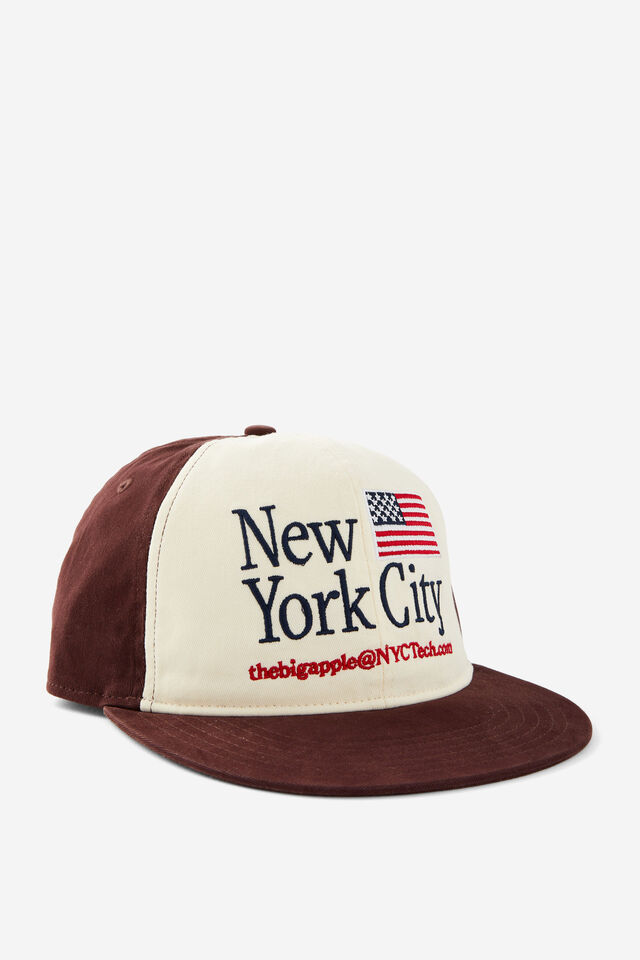 New York City Golf Cap, CHOC TORTE BEIGE