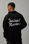 Nfl Coach Jacket, LCN NFL OAKLAND RAIDERS/BLACK - alternate image 3