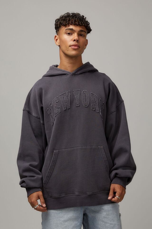 Washed Unified Hoodie, WASHED SLATE/NEW YORK