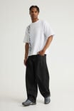 Authentics Semi-Barrel Jean, CRISP BLACK/WHITE STITCH - example image 2