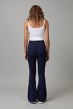 High Waisted Flare Pull On Pant, NAVY - alternate image 3