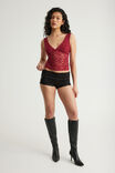 Raya Pull On Short, BLACK/ICED OUT CROSSES - example image 2
