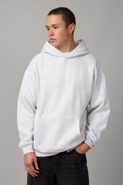 Oversized Authentics Hoodie, SILVER MARLE
