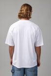 Oversized Music Merch T Shirt, LCN BRA WHITE/TUPAC PORTRAIT - alternate image 3