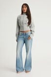 Funnel Neck Zip Through, GREY MARLE/MILITARY - example image 4