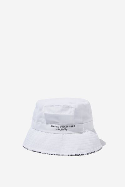Utility Bucket Hat - Uc Brim Detail, WHITE