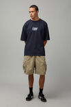 Heavy Weight Box Fit Graphic Tshirt, NAVY/GOLDMAN S GROCER - alternate image 2