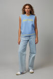 Paul Frank Oversized Knit Vest, LCN PAU MAYA BLUE/PAUL FRANK - alternate image 2