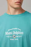 Box Fit Nfl Tshirt, LCN NFL TEAL/MIAMI DOLPHINS NEW PREP - alternate image 4