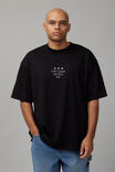 Half Half Box Fit Graphic T Shirt, HH BLACK/HWY RODEO - alternate image 2