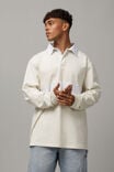 Long Sleeve Polo, IVORY/WHITE - alternate image 1