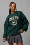Lcn Nfl Classic Crew Neck Sweater, LCN NFL PINE GREEN/PACKERS - alternate image 1