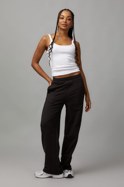 Relaxed Trackpant, WASHED BLACK