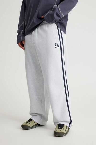Baggy Trackpant, OG SILVER MARLE/TAPING
