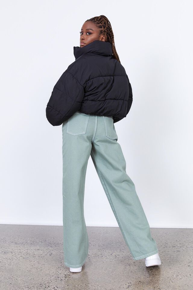 High Rise Baggy Jean, LILY PAD